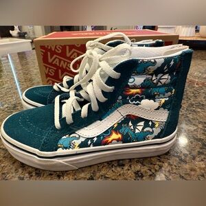 NEW Dragon Glow in the Dark Vans Sk8-Hi Zip